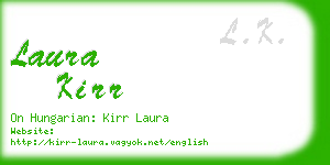 laura kirr business card